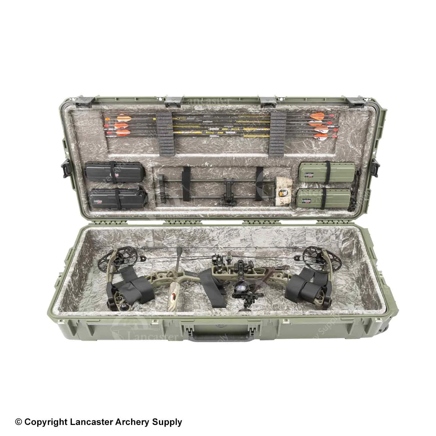 SKB 4217 ISeries Deluxe Mathews Compound Bow Case (Green) 4 SKB 4217 ISeries Deluxe Mathews Compound Bow Case (Green) - Image 2