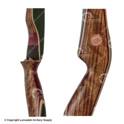 Bear Kodiak Traditional Recurve Bow (Shedua/Purple Heart/Green Glass) -Shooting Series 1360310 riser