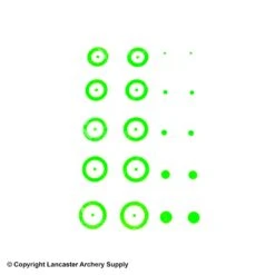 Gunstar Chubby Target Rub-On Aiming Reticles 15 Gunstar Chubby Target Rub-On Aiming Reticles -Shooting Series 2010029 green