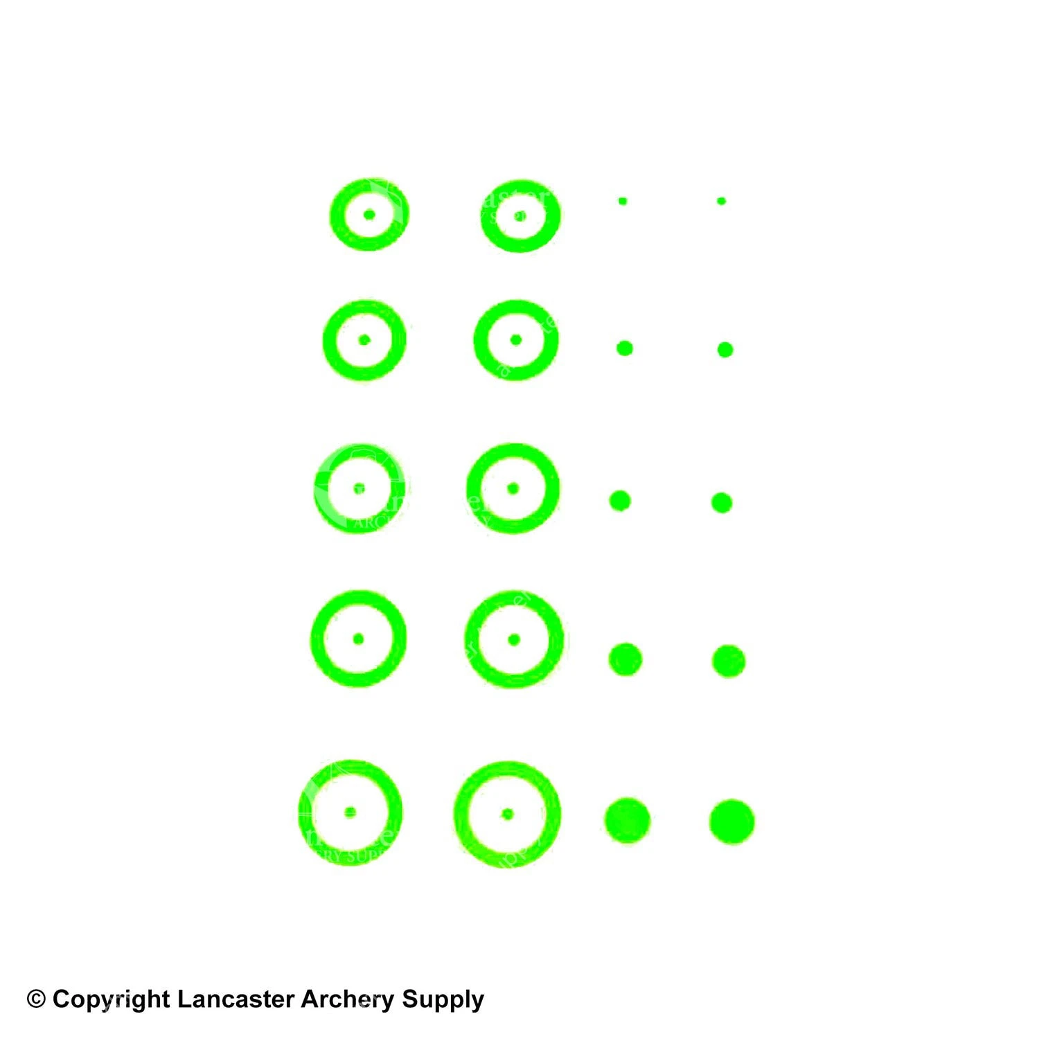 Gunstar Chubby Target Rub-On Aiming Reticles 9 Gunstar Chubby Target Rub-On Aiming Reticles - Image 7