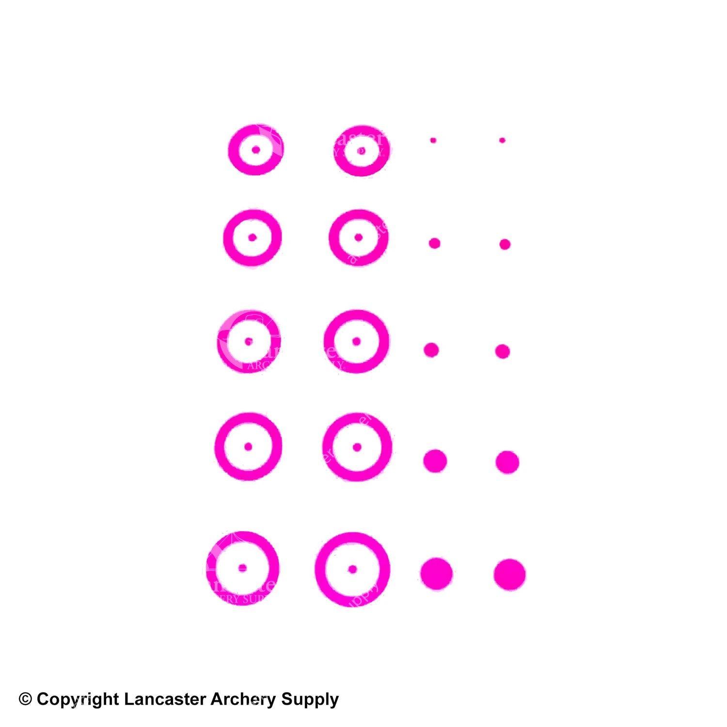 Gunstar Chubby Target Rub-On Aiming Reticles 5 Gunstar Chubby Target Rub-On Aiming Reticles - Image 3