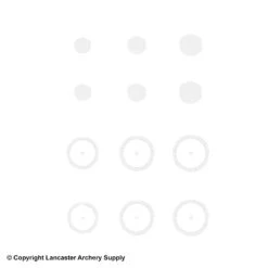 Gunstar Pro Series Rub-On Aiming Rings & Dots (Mongo) -Shooting Series 2010034 white