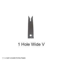 LAS Black Spring Steel Launcher Blade -Shooting Series 2870103 1holewidev