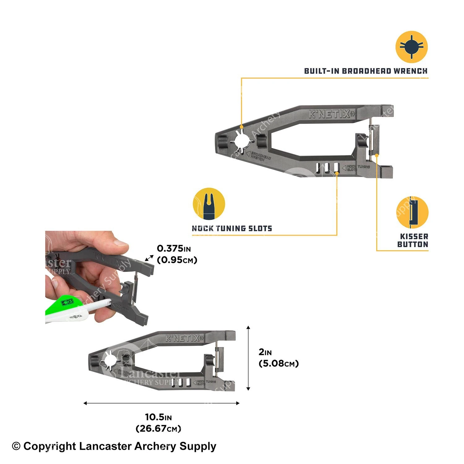 K'Netix Lumen Bow Square Multi-Tool By Allen 4 K'Netix Lumen Bow Square Multi-Tool By Allen - Image 2