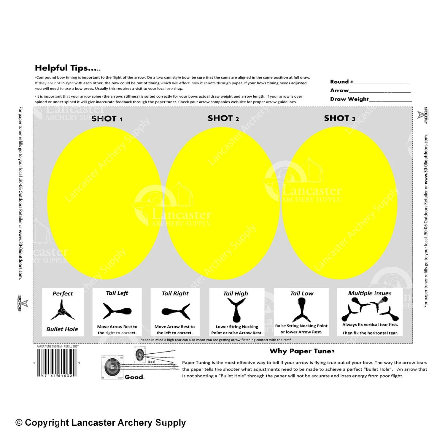 30-06 Paper Tune-It Paper Tuning System Paper Refill 3 30-06 Paper Tune-It Paper Tuning System Paper Refill