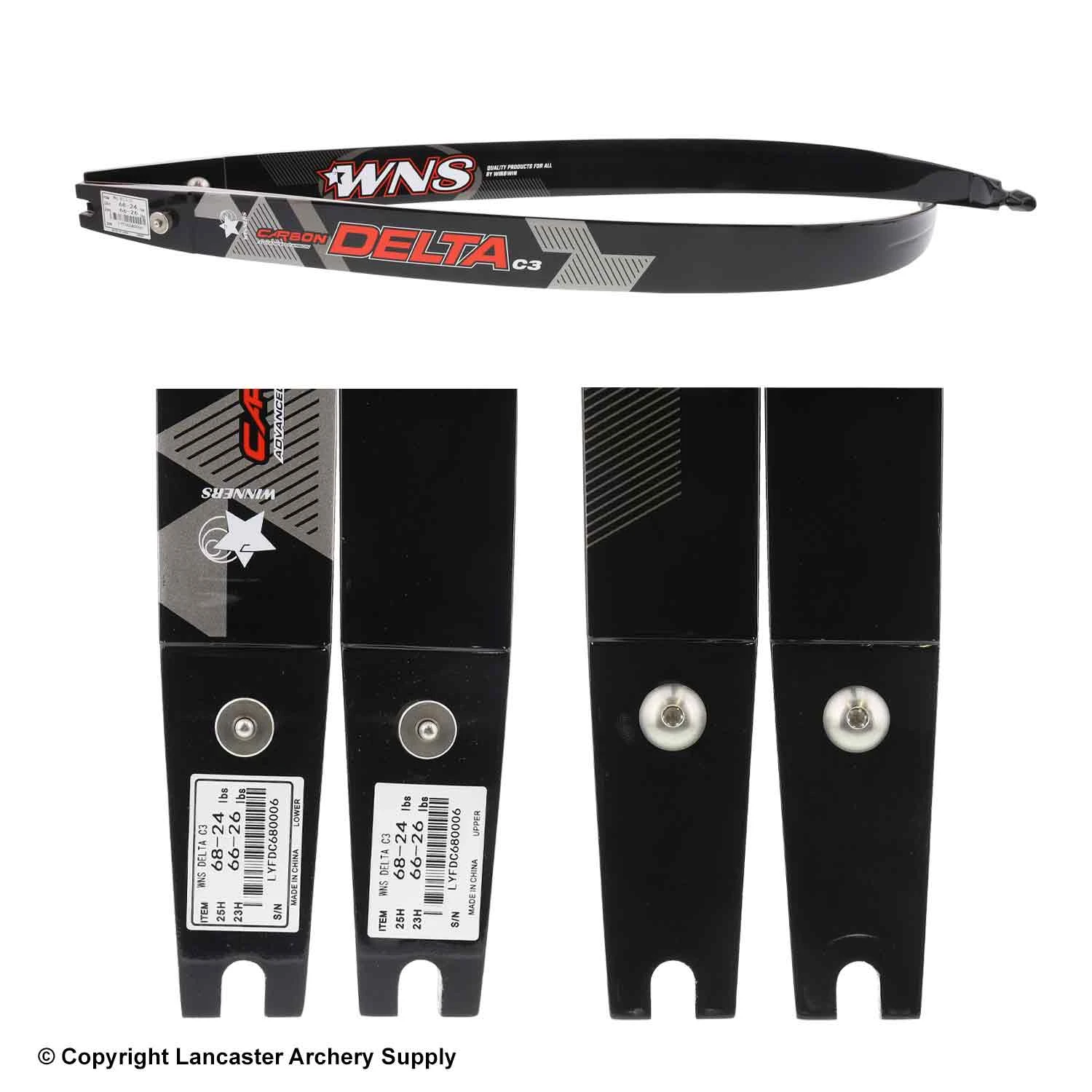 Win Win WNS Delta C3 Carbon/Wood ILF Recurve Limb (Open Box X1030223) 4 Win Win WNS Delta C3 Carbon/Wood ILF Recurve Limb (Open Box X1030223) - Image 2
