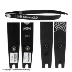TradTech Black Max 2.0 Glass/Wood Recurve Limbs (Open Box X1030404) -Shooting Series X1030404a