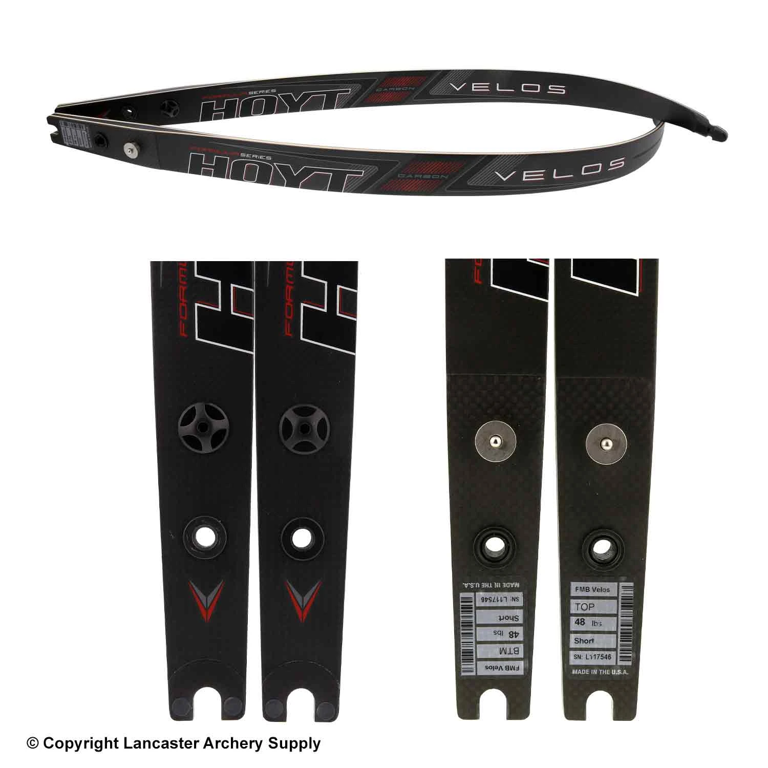 Hoyt Formula Carbon Velos Recurve Limbs (Matte Finish) (Open Box X1030445) 4 Hoyt Formula Carbon Velos Recurve Limbs (Matte Finish) (Open Box X1030445) - Image 2