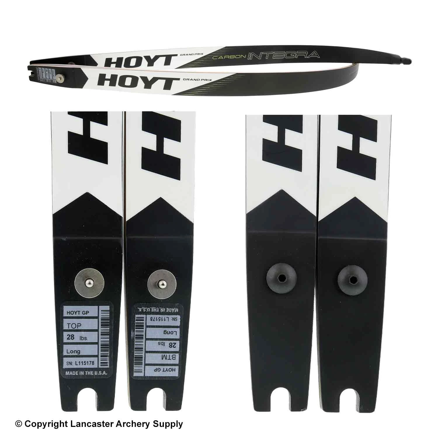 Hoyt Grand Prix Carbon Integra Recurve Limbs(Open Box X1031230) 4 Hoyt Grand Prix Carbon Integra Recurve Limbs(Open Box X1031230) - Image 2