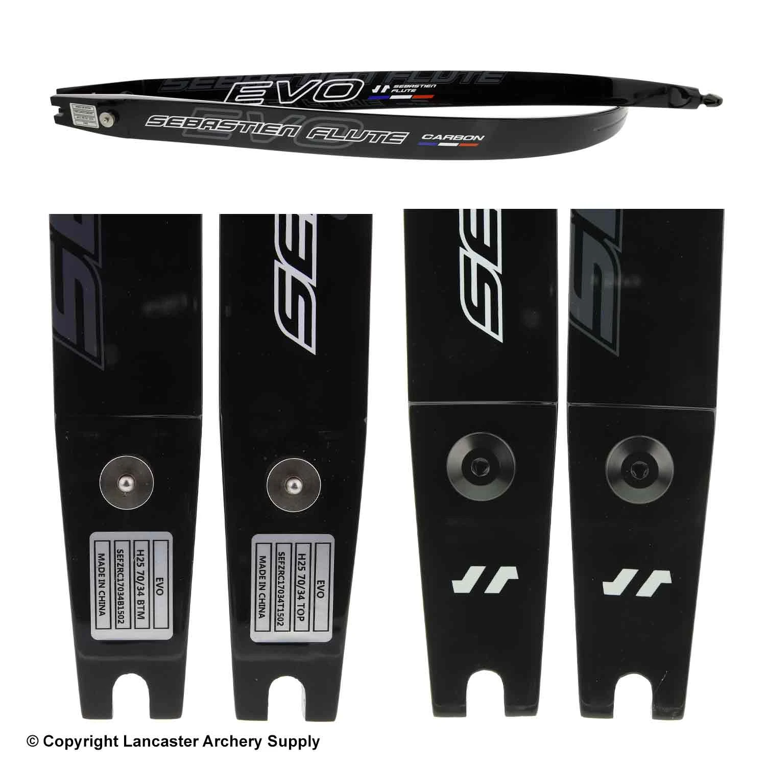Sebastien Flute EVO Carbon Foam ILF Recurve Limbs (Open Box X1032322) 4 Sebastien Flute EVO Carbon Foam ILF Recurve Limbs (Open Box X1032322) - Image 2