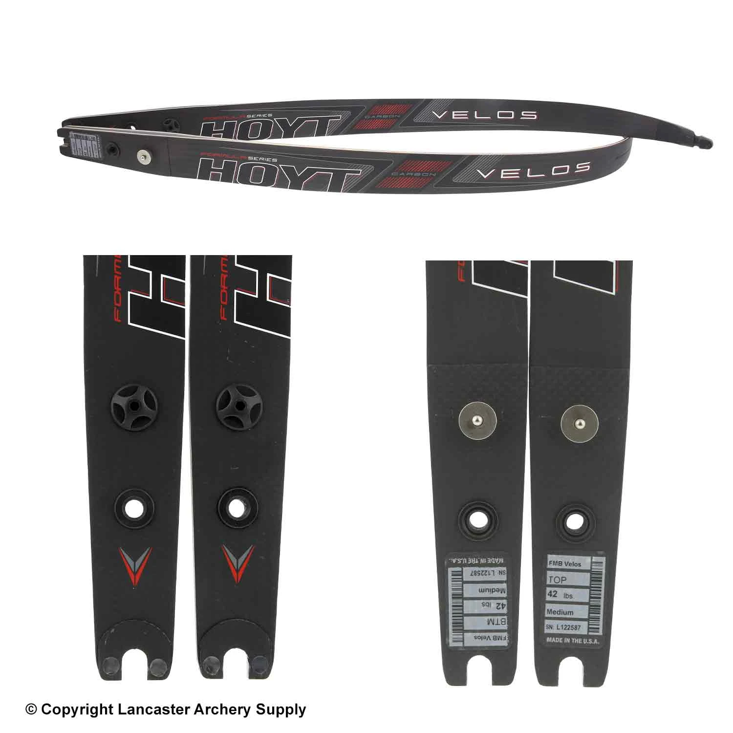 Hoyt Formula Carbon Velos Recurve Limbs (Open Box X1032989) 4 Hoyt Formula Carbon Velos Recurve Limbs (Open Box X1032989) - Image 2